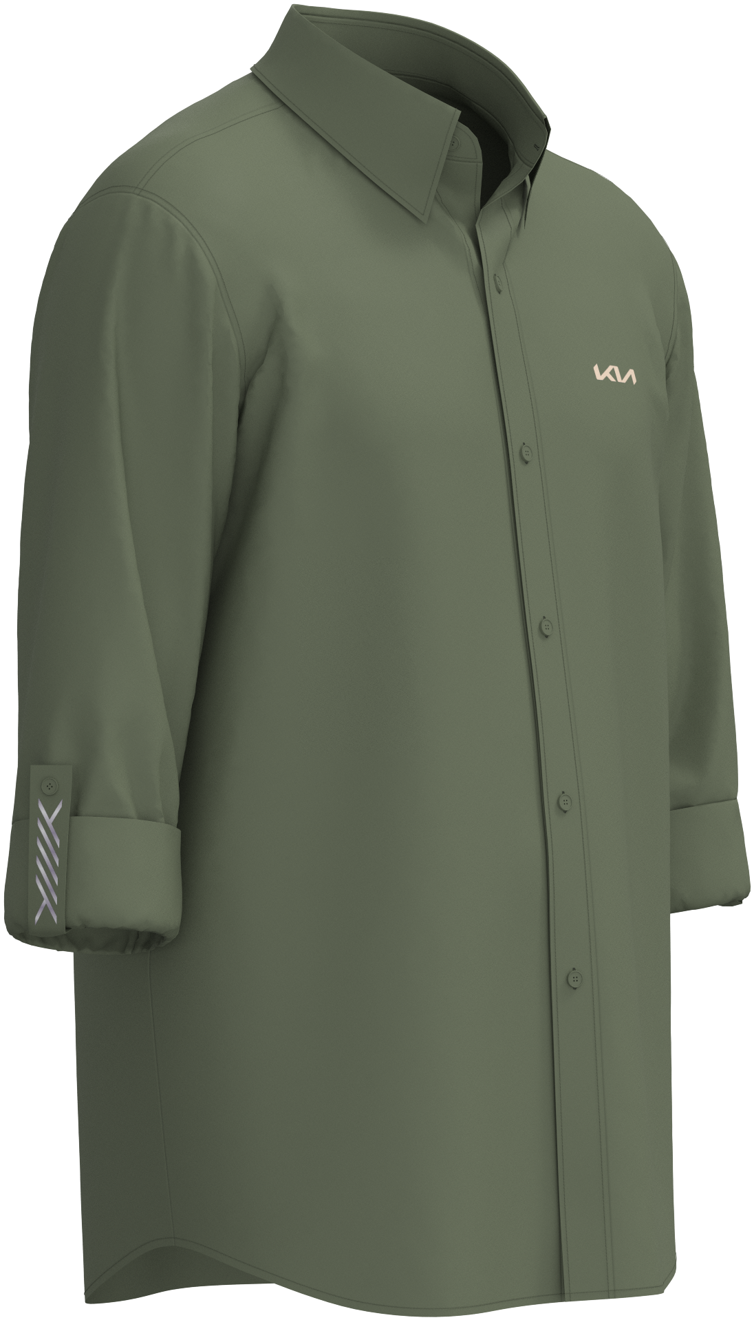 Camisa Con Charretera Manga Larga